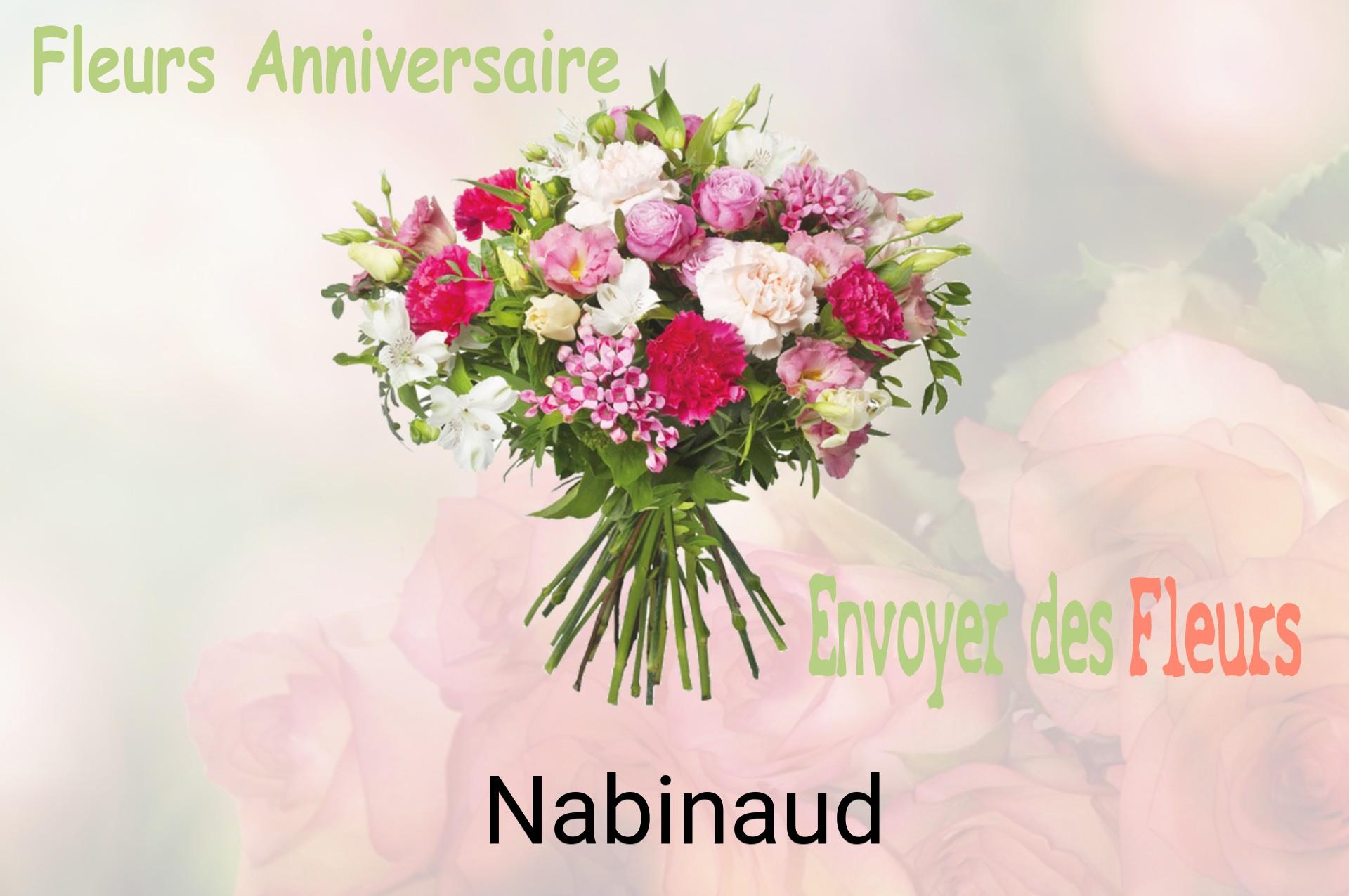 Bouquet de fleurs d’anniversaire livré à Nabinaud