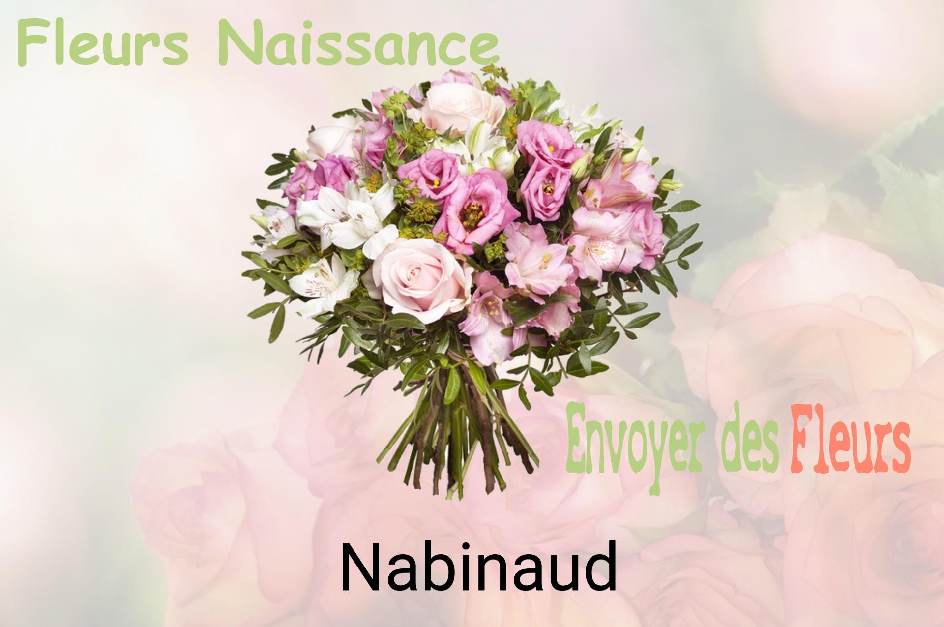 Bouquet de fleurs de naissance livré à Nabinaud